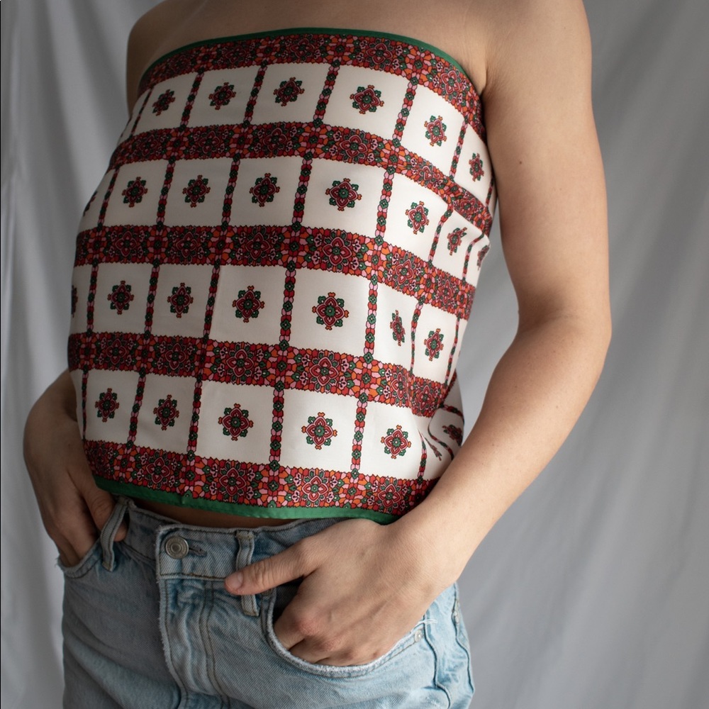 Vintage Patterned Top / Scarf
